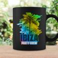 Equipo Deacaciones En Ibiza Party Crew Colorido Taza de café Ideas de regalos