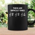 Estas Son Difíciles Times Partituras Musicales Para Orquesta Taza de café Ideas de regalos