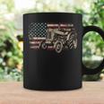 Farm Tractor Proud Farmer Patriotic American Flag Tractor Coffee Mug Gifts ideas