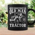 Farming Never Underestimate An Old Man With A Tractor Owners Coffee Mug Gifts ideas
