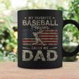 My Favorite Baseball Player Calls Me Dad Father's Day Coffee Mug Gifts ideas