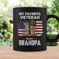 My Favorite Veteran Is My Grandpa American Flag Veterans Day Coffee Mug Gifts ideas