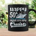 Feliz 50 Aniversario Crucero Boda 50 Años Parejas Taza de café Ideas de regalos