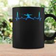 Fencing Saber Heartbeat Line Dad Coffee Mug Gifts ideas