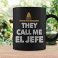 Fiesta Mexican Party They Call Me El Jefe Hat Coffee Mug Gifts ideas