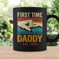 First Time Daddy Est 2023 Father's Day Promoted To Dad Coffee Mug Gifts ideas