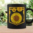 Florist Floral Cute Yellow Flower Pocket Sunflower Coffee Mug Gifts ideas