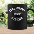 Food Delivery Ninja Pizza Mailman Truck Multitasking Driver Coffee Mug Gifts ideas