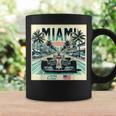Formula Racing Open Wheel Car Retro Miami Circuit Usa Flag Coffee Mug Gifts ideas