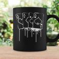 Four Aces White Splatter Outline Cool Suit Poker Player Coffee Mug Gifts ideas