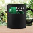 Freak In The Sheets Accountant Spreadsheet Excel Coffee Mug Gifts ideas