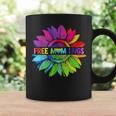 Free Mom Hugs Lgbt Pride Mom Daisy Rainbow Flower Mother Day Coffee Mug Gifts ideas