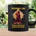 Freedoom Will Rain Game Platform Helldivers Hero For Men Coffee Mug Gifts ideas