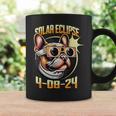 French Bulldog Wearing Solar Eclipse Glasses 2024 Coffee Mug Gifts ideas