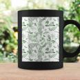 French Green Toile Chinoiserie With Flowers Leopards Coffee Mug Gifts ideas