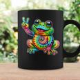 Frog Peace Sign Tie Dye Hippie Coffee Mug Gifts ideas