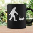 Bigfoot Sasquatch Walking Basset Hound Dog Lovers Coffee Mug Gifts ideas
