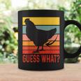 Chicken Butt Guess What Retro Vintage Chicken Thigh Coffee Mug Gifts ideas