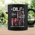 Dilf Damn I Love Firearms Gun American Flag Coffee Mug Gifts ideas
