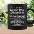 Fathers Day Lucky Dad From Daughter Son Wife Coffee Mug Gifts ideas
