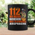 Fire Brigade 112 Wir Machen Hausbesuche Saying 112 Tassen Geschenkideen