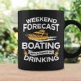 Weekend Forecast Boating With A Chance Of Drinking Coffee Mug Gifts ideas