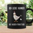 With German Text Ich Liebe Hühner Die Kacken Frühstück Tassen Geschenkideen
