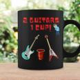 Guitar Saying 2 Guitars 1 Cup Music Coffee Mug Gifts ideas