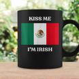 Kiss Me I'm Irish St Patrick's Irish Beer Mexico Flag Coffee Mug Gifts ideas