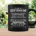 Lucky Bonus Dad From Awesome Daughter Father's Day Coffee Mug Gifts ideas