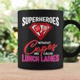 Lunch Lady Superheroes Capes Cafeteria Worker Squad Coffee Mug Gifts ideas