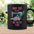 May The 14 Be With You Flower Sewing Machine Quilting Coffee Mug Gifts ideas