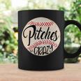 Pitches Be Crazy Crazy Baseball Mom Coffee Mug Gifts ideas