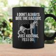 Police K9 I Bite The Bad Guy Thin Blue Line Coffee Mug Gifts ideas