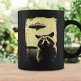 Raccoon Ufo Selfie Ufo Scared Racoon Alien Weird Meme Coffee Mug Gifts ideas