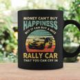 Rally Car Joke Saying Retro Vintage Dirt Track Racing Coffee Mug Gifts ideas