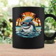 Retro Shark In Sunglasses 70S 80S 90S Cool Ocean Shark Coffee Mug Gifts ideas