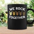 We Rock Together Rocker Skeleton Hand Coffee Mug Gifts ideas