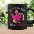 Thanksgiving Turkey Pink Flamingo Pun Coffee Mug Gifts ideas