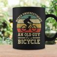 Never Underestimate An Old Guy On A Bicycle Cycling Coffee Mug Gifts ideas
