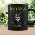 Voodoo Quote Witch Doctor Skull Mardi Gras Festival Coffee Mug Gifts ideas