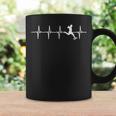 Fútbol Latidos De Corazón Regalo Para Jugadores De Futbol Taza de café Ideas de regalos