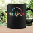 Gamer Heartbeat Colorful Headphones Video Games Gaming Coffee Mug Gifts ideas