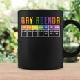 Gay Agenda Lgbtq Rainbow Flag Pride Month Ally Support Coffee Mug Gifts ideas