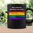 Gay Pride Lgbt Kiss Whoever You Want Coffee Mug Gifts ideas