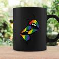 Gay Rainbow Lips Kissing Lgbt Flag Pride Month Women Coffee Mug Gifts ideas