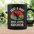 Gecko Just A Boy Who Loves Lizards Reptiles Retro Vintage Coffee Mug Gifts ideas