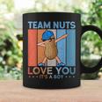 Gender Reveal Team Nuts Team Boy Retro Vintage Tassen Geschenkideen