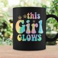 This Girl Glows For & Girls Tie Dye 80S Themed Coffee Mug Gifts ideas