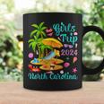 Girls Trip 2024 Palm Tree Sunset North Carolina Beach Coffee Mug Gifts ideas